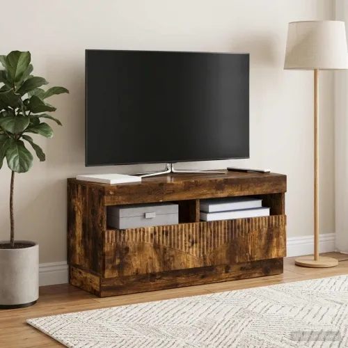 LED TV kabinet Dimljeni hrast Konstruirano drvo - Dimljeni hrast Cijena