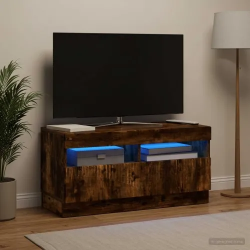 LED TV kabinet Dimljeni hrast Konstruirano drvo - Dimljeni hrast Cijena