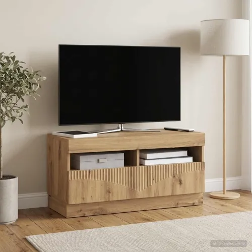LED TV kabinet Hrast artisan Konstruirano drvo - Hrast artisan Cijena