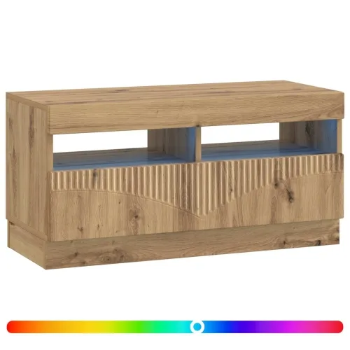LED TV kabinet Hrast artisan Konstruirano drvo - Hrast artisan Cijena