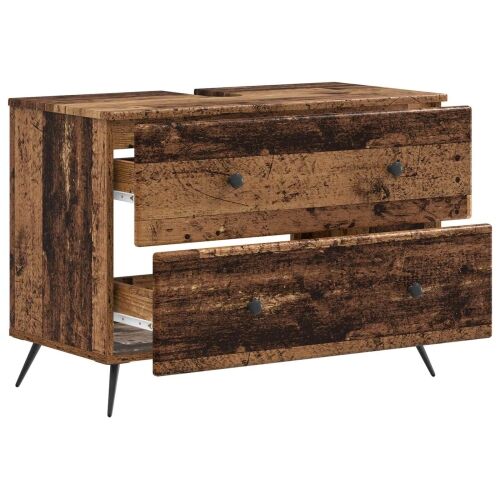 Kupaonski ormarić za sudoper BREDA Staro drvo 82 x 41 x 59 cm - Staro drvo Cijena