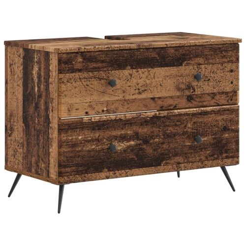 Kupaonski ormarić za sudoper BREDA Staro drvo 82 x 41 x 59 cm - Staro drvo Cijena