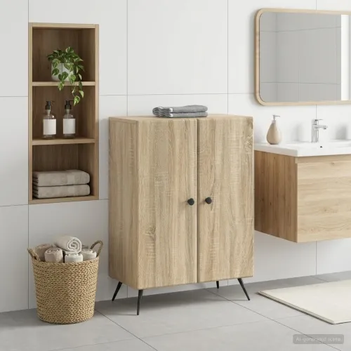 Ormarić za kupaonicu BREDA Hrast sonoma 59,5 x 31 x 80 cm - Hrast sonoma Cijena