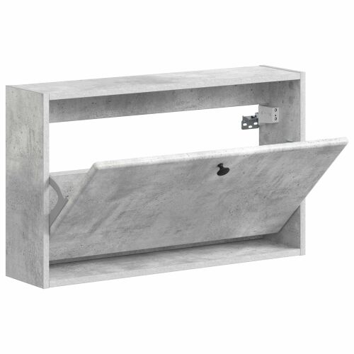 Ormar za cipele na zidu BREDA 71 x 17 x 43 cm Konstruirano drvo - Betonska siva Cijena