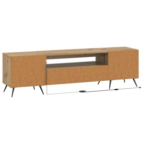 LED TV kabinet Hrast artisan Konstruirano drvo - Hrast artisan Cijena
