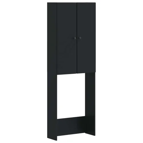 Kabinetska WC BREDA Crna 66 x 25,5 x 190 cm Konstruirano drvo - Crna Cijena