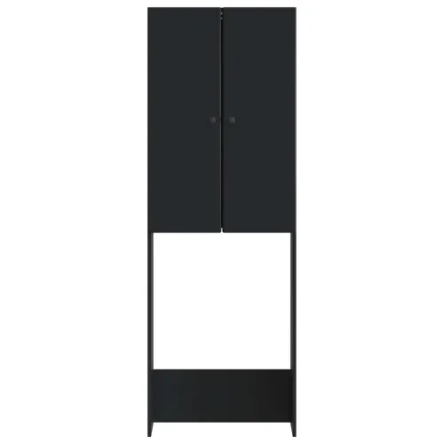 Kabinetska WC BREDA Crna 66 x 25,5 x 190 cm Konstruirano drvo - Crna Cijena