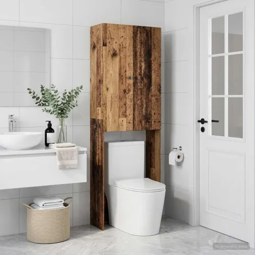 Kabinetska WC BREDA Staro drvo 66 x 25,5 x 190 cm - Staro drvo Cijena