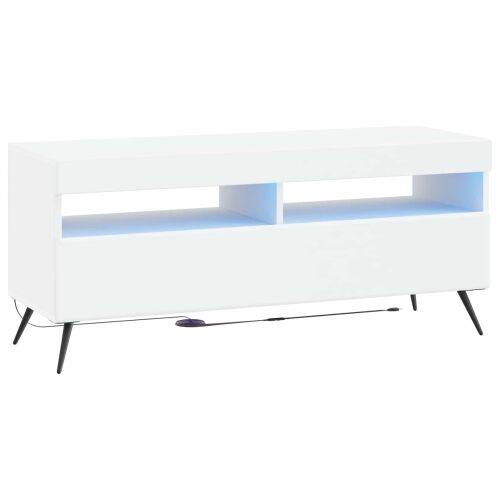 LED TV kabinet Bijela Konstruirano drvo - Bijela Cijena
