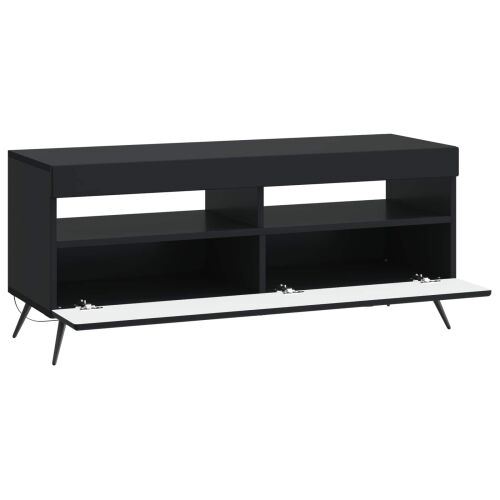 LED TV kabinet Crna Konstruirano drvo - Crna Cijena