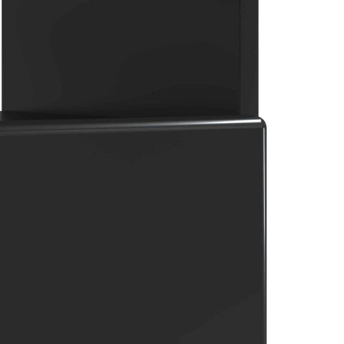 LED TV kabinet Crna Konstruirano drvo - Crna Cijena