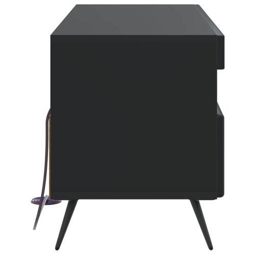 LED TV kabinet Crna Konstruirano drvo - Crna Cijena