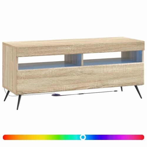 LED TV kabinet Hrast sonoma Konstruirano drvo - Hrast sonoma Cijena