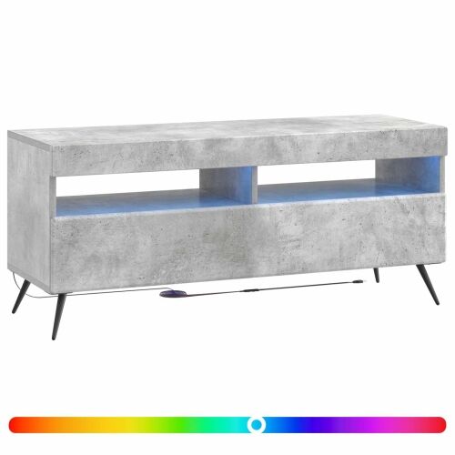 LED TV kabinet Betonska siva Konstruirano drvo - Betonska siva Cijena
