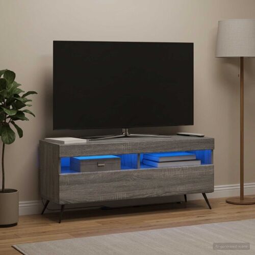 LED TV kabinet Siva Sonoma Konstruirano drvo - Siva Sonoma Cijena