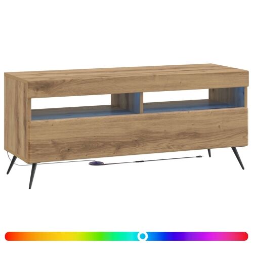 LED TV kabinet Hrast artisan Konstruirano drvo - Hrast artisan Cijena