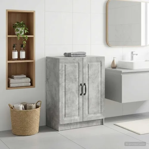 Ormarić za kupaonicu UTRECHT Betonska siva 59,5 x 31 x 77 cm - Betonska siva Cijena