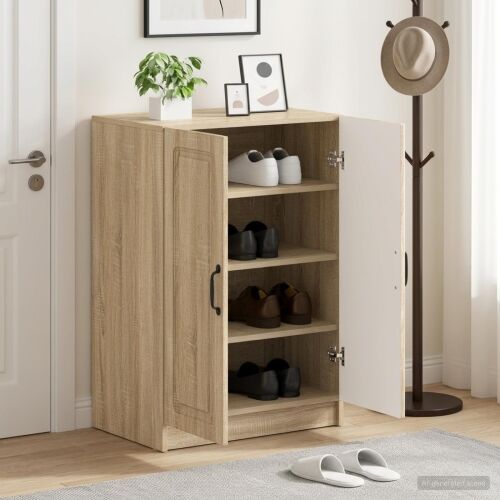 Ormar za cipele UTRECHT 59,5 x 39,5 x 87 cm Konstruirano drvo - Hrast sonoma Cijena