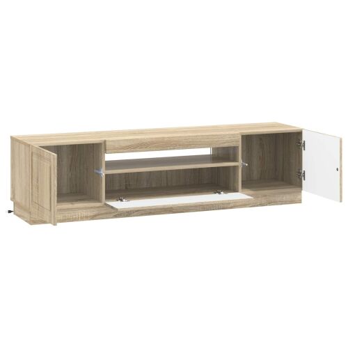 LED TV kabinet Hrast sonoma Konstruirano drvo - Hrast sonoma Cijena