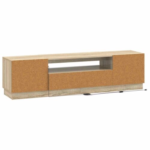 LED TV kabinet Hrast sonoma Konstruirano drvo - Hrast sonoma Cijena