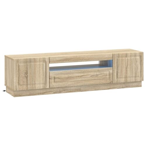 LED TV kabinet Hrast sonoma Konstruirano drvo - Hrast sonoma Cijena
