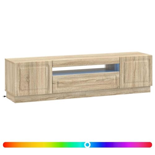 LED TV kabinet Hrast sonoma Konstruirano drvo - Hrast sonoma Cijena