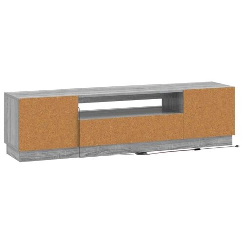 LED TV kabinet Siva Sonoma Konstruirano drvo - Siva Sonoma Cijena