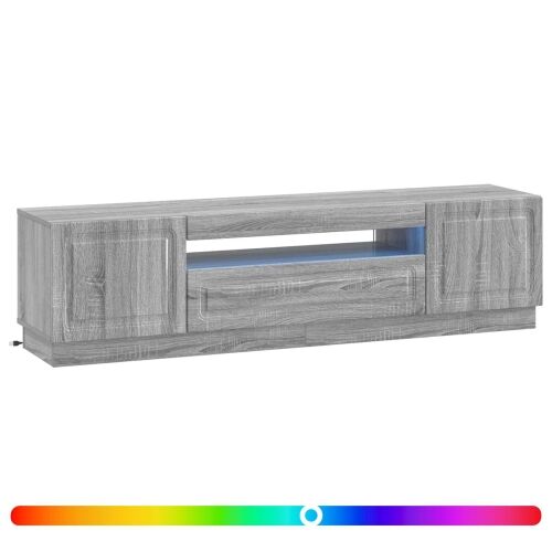 LED TV kabinet Siva Sonoma Konstruirano drvo - Siva Sonoma Cijena