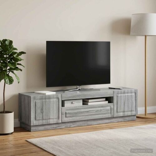 LED TV kabinet Siva Sonoma Konstruirano drvo - Siva Sonoma Cijena