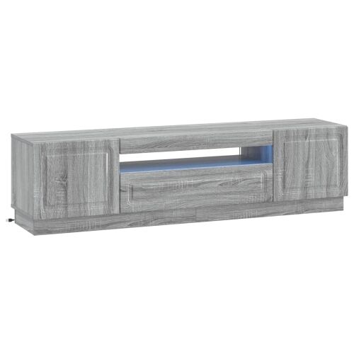LED TV kabinet Siva Sonoma Konstruirano drvo - Siva Sonoma Cijena