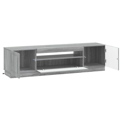 LED TV kabinet Siva Sonoma Konstruirano drvo - Siva Sonoma Cijena