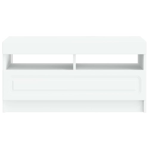 LED TV kabinet Bijela Konstruirano drvo - Bijela Cijena