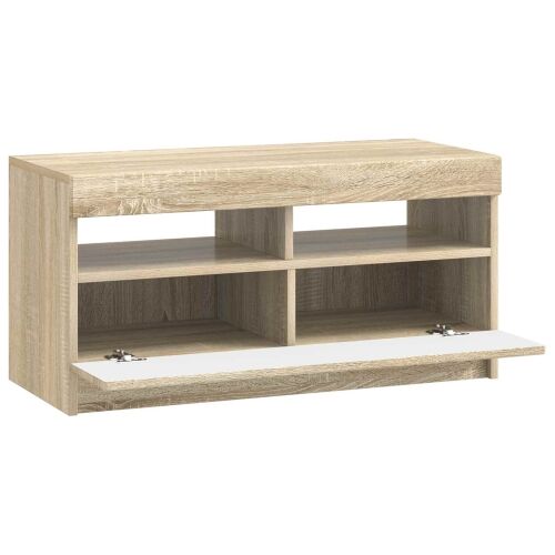 LED TV kabinet Hrast sonoma Konstruirano drvo - Hrast sonoma Cijena