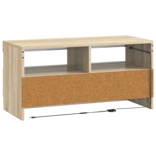 LED TV kabinet Hrast sonoma Konstruirano drvo - Hrast sonoma Cijena