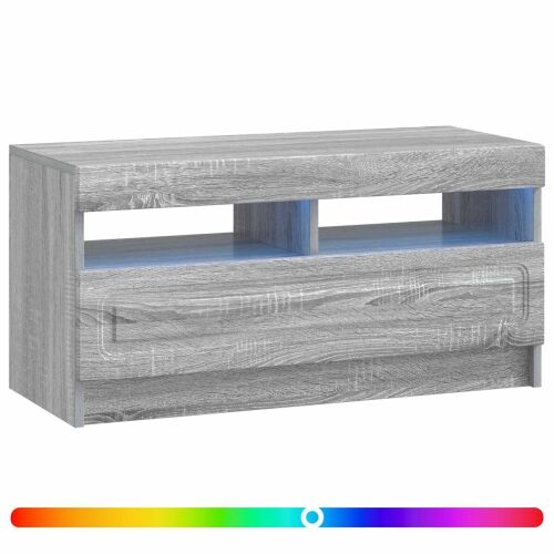 LED TV kabinet Siva Sonoma Konstruirano drvo - Siva Sonoma Cijena