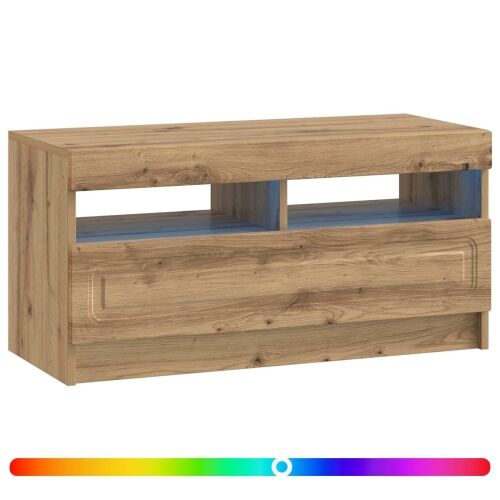 LED TV kabinet Hrast artisan Konstruirano drvo - Hrast artisan Cijena