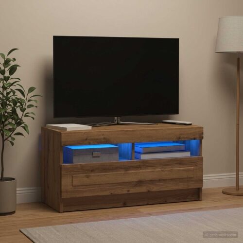 LED TV kabinet Hrast artisan Konstruirano drvo - Hrast artisan Cijena