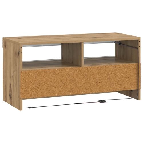 LED TV kabinet Hrast artisan Konstruirano drvo - Hrast artisan Cijena