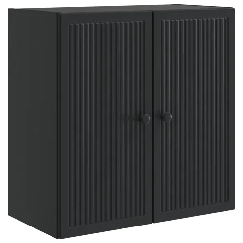 Ormar za montažu na zid Crna 59 x 31 x 60 cm Konstruirano drvo - Crna 59 x 31 x 60 cm Cijena