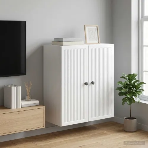 Ormar za montažu na zid Bijela visokog sjaja 59 x 31 x 60 cm - Bijela visokog sjaja 59 x 31 x 60 cm Cijena
