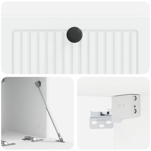TV ormar za zid Bijela 59,5 x 41 x 30 cm Konstruirano drvo - Bijela 59,5 x 41 x 30 cm Cijena