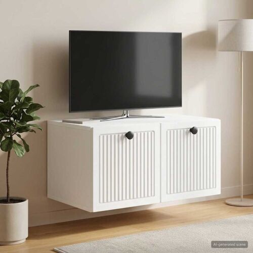 TV ormar za zid Bijela 59,5 x 41 x 30 cm Konstruirano drvo - Bijela 59,5 x 41 x 30 cm Cijena