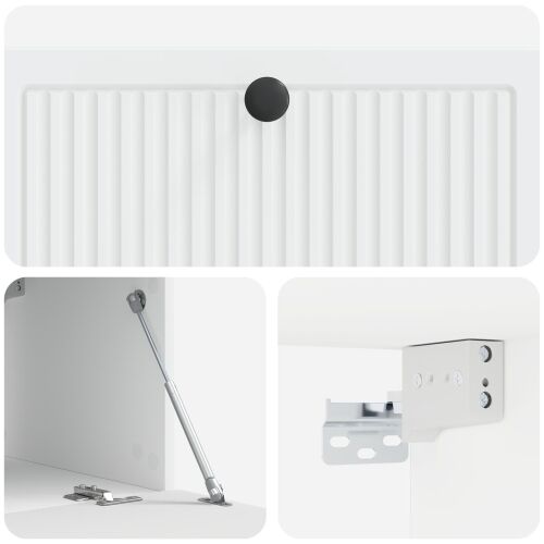TV ormar za zid Bijela 78,5 x 41 x 30 cm Konstruirano drvo - Bijela 78,5 x 41 x 30 cm Cijena