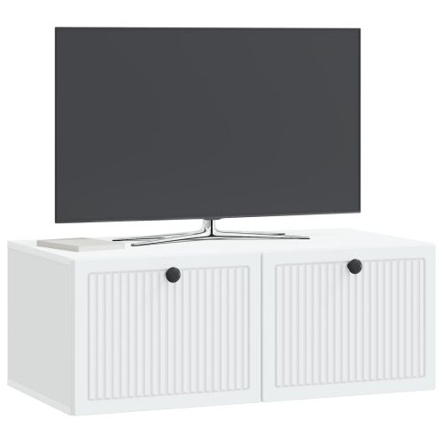 TV ormar za zid Bijela 78,5 x 41 x 30 cm Konstruirano drvo - Bijela 78,5 x 41 x 30 cm Cijena