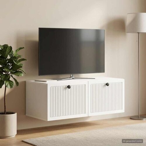TV ormar za zid Bijela 78,5 x 41 x 30 cm Konstruirano drvo - Bijela 78,5 x 41 x 30 cm Cijena