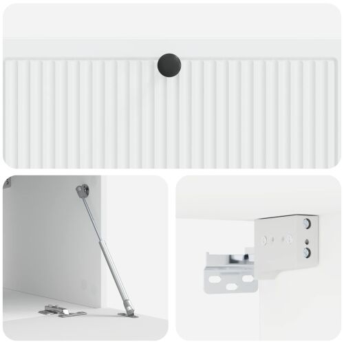 TV ormar za zid Zidne Bijela 98 x 41 x 30 cm Konstruirano drvo - Bijela 98 x 41 x 30 cm Cijena