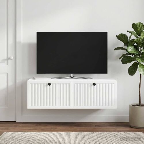 TV ormar za zid Zidne Bijela 98 x 41 x 30 cm Konstruirano drvo - Bijela 98 x 41 x 30 cm Cijena