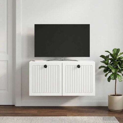 TV ormar za zid Bijela 59,5 x 31 x 30 cm Konstruirano drvo - Bijela 59,5 x 31 x 30 cm Cijena