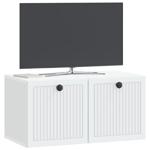 TV ormar za zid Bijela 59,5 x 31 x 30 cm Konstruirano drvo - Bijela 59,5 x 31 x 30 cm Cijena