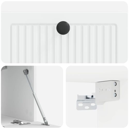 TV ormar za zid Bijela 59,5 x 31 x 30 cm Konstruirano drvo - Bijela 59,5 x 31 x 30 cm Cijena